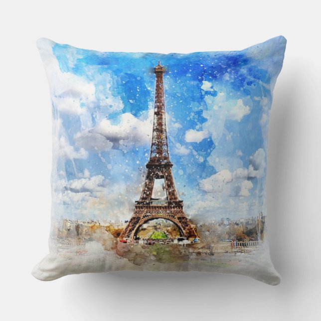 Eiffel Torn Kudde (Framsida)