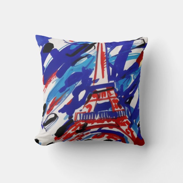 Eiffel Torn Kudde (Framsida)