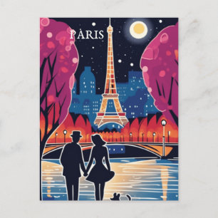 Eiffel Torn Landmark i Paris Helg Vykort