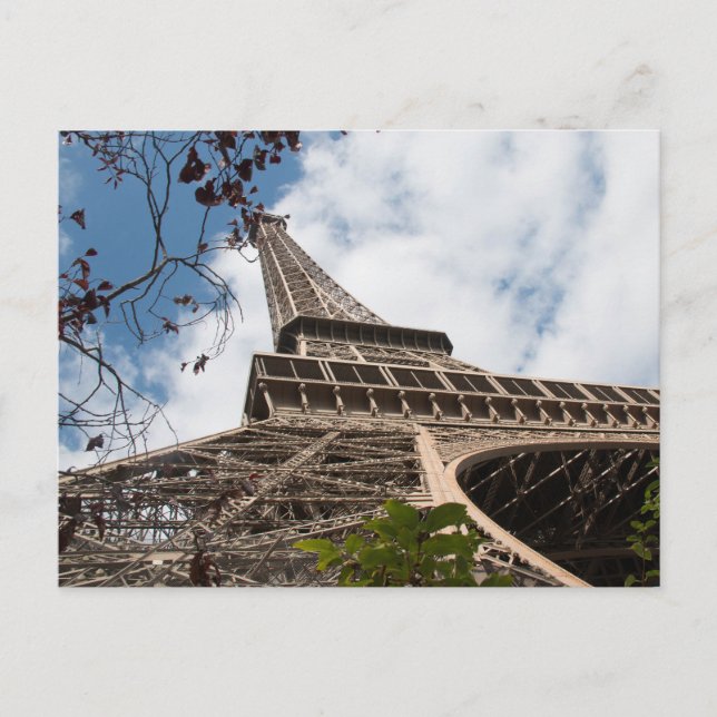 Eiffel Torn Majesty: Paris från Below Vykort (Framsida)