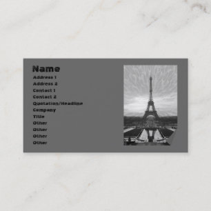 Eiffel Torn, mall Visitkort