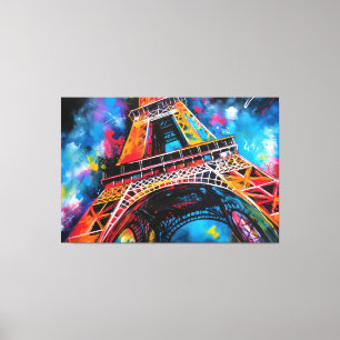 Eiffel Torn-målning Canvastryck