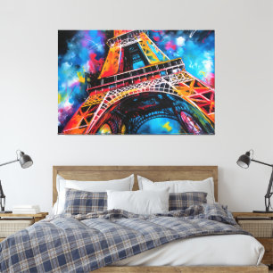 Eiffel Torn-målning Canvastryck