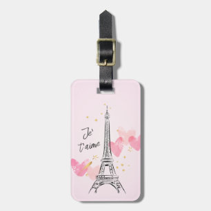 Eiffel Torn med Hearts Bagagebricka