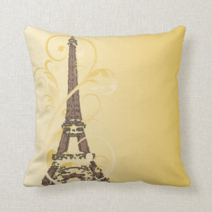 Eiffel torn med rullor kudde
