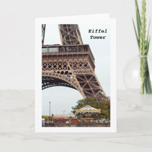 Eiffel Torn-medföljande tomt gratulationskort Kort