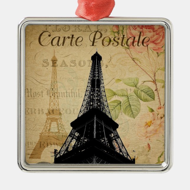Eiffel Torn Metall Ornament (Framsidan)