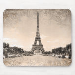 Eiffel Torn Mousepad Musmatta<br><div class="desc">Vintage Eiffel Torn-kromolitografi från 1900 års Paris Universal Exposition.</div>