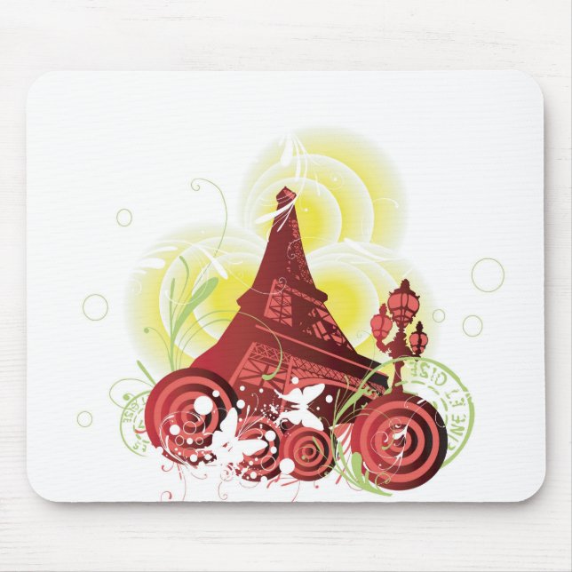 Eiffel torn Mousepad Musmatta (Framsidan)