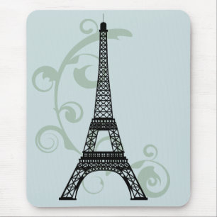 Eiffel torn Mousepad Musmatta