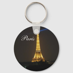 Eiffel Torn night Nyckelring