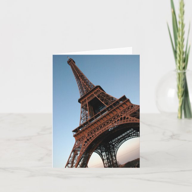 Eiffel torn Notecard Kort (Framsida)