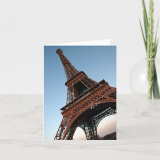 Eiffel torn Notecard Kort