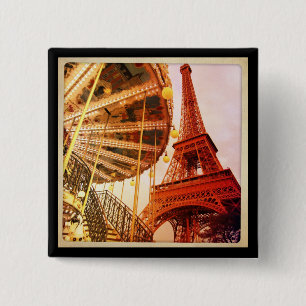 Eiffel Torn och Carrousel Knapp