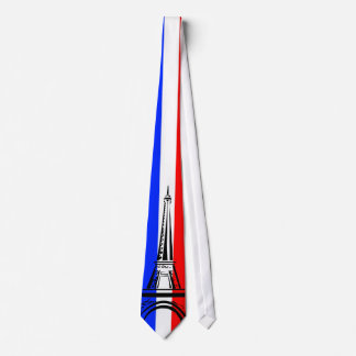 Eiffel Torn och Flagga av Frankrike Slips