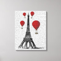 Eiffel Torn och Red Luftballongs