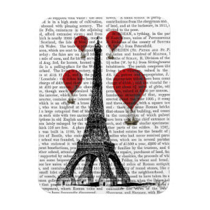 Eiffel Torn och Röda Luftballonger Magnet