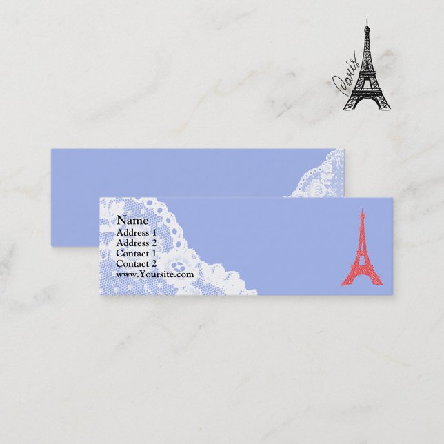 Eiffel Torn och Snöre Mini Visitkort (Skapare uppladdad)