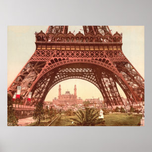 Eiffel torn och Trocaderoen Poster