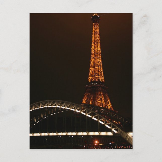 Eiffel Torn över havet Vykort (Framsida)