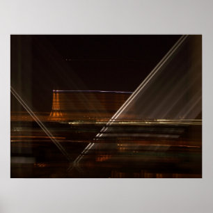 Eiffel torn över natthimmlen poster