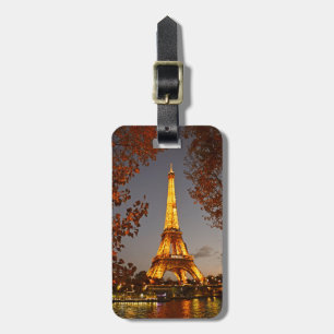 Eiffel Torn på natten - Bagagetag Bagagebricka