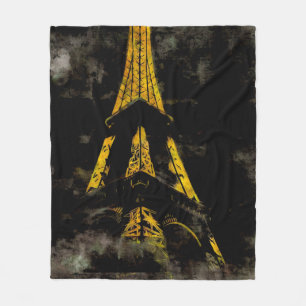 Eiffel torn på natten fleecefilt