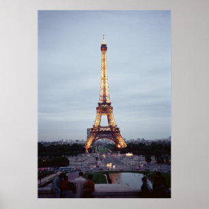 Eiffel torn på skymningen poster