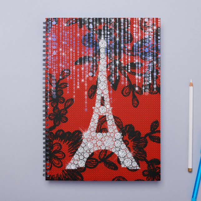 Eiffel Torn på Snöre Anteckningsbok (Skapare uppladdad)