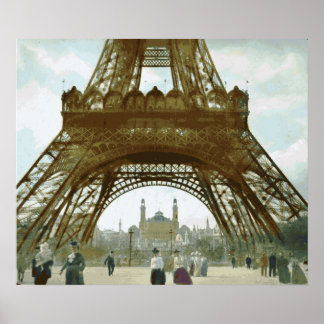 Eiffel Torn Painting Poster