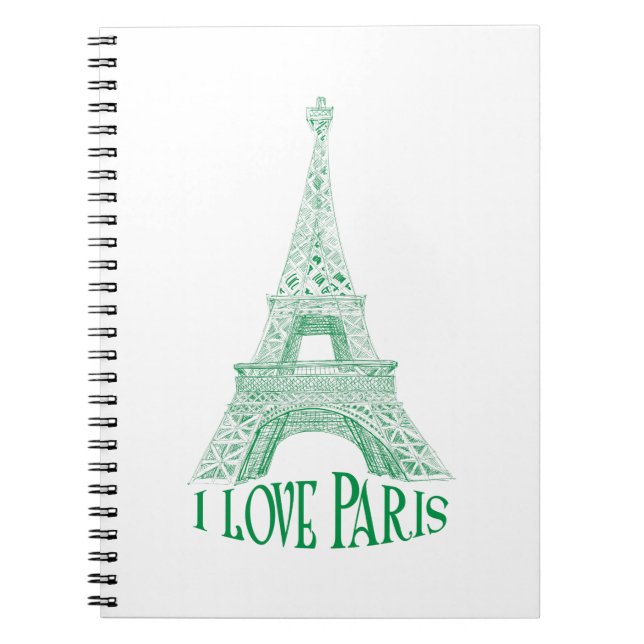 Eiffel torn.Paris Anteckningsbok (Framsidan)