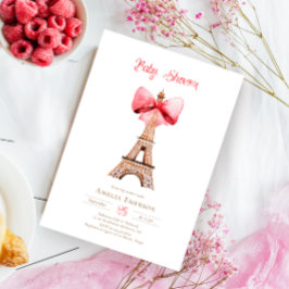 Eiffel Torn Paris Baby Shower-inbjudan Inbjudningar