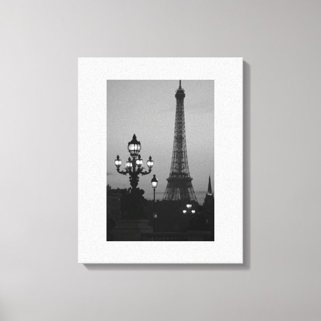 Eiffel Torn Paris Canvastryck (Framsida)