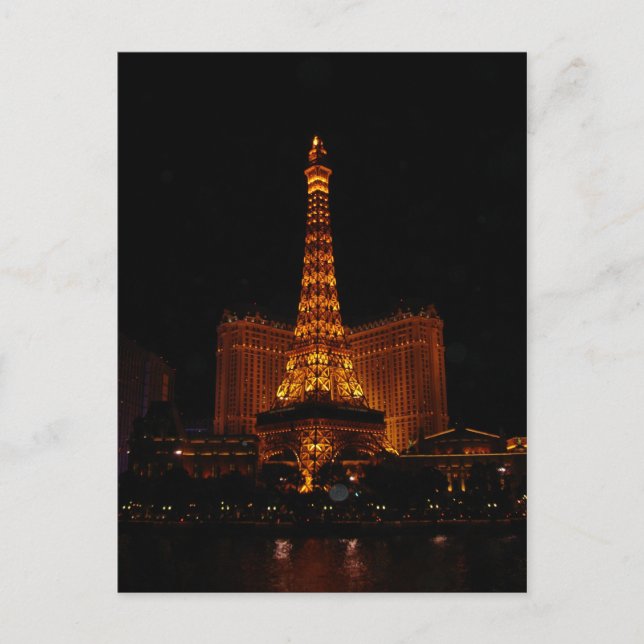 Eiffel Torn, Paris Casino, Las Vegas, NV Vykort (Framsida)