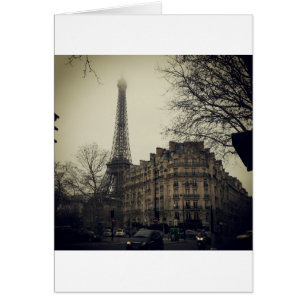 Eiffel Torn Paris City Byggnad Architecture Hälsningskort