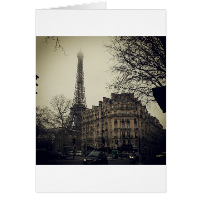 Eiffel Torn Paris City Byggnad Architecture Hälsningskort (Framsidan)