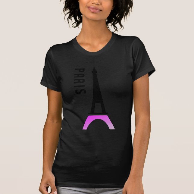 Eiffel Torn Paris Europe Frankrike Tee (Framsida)
