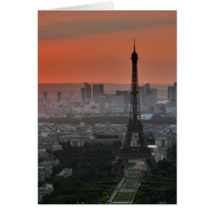 Eiffel Torn Paris Europe Travel Hälsningskort