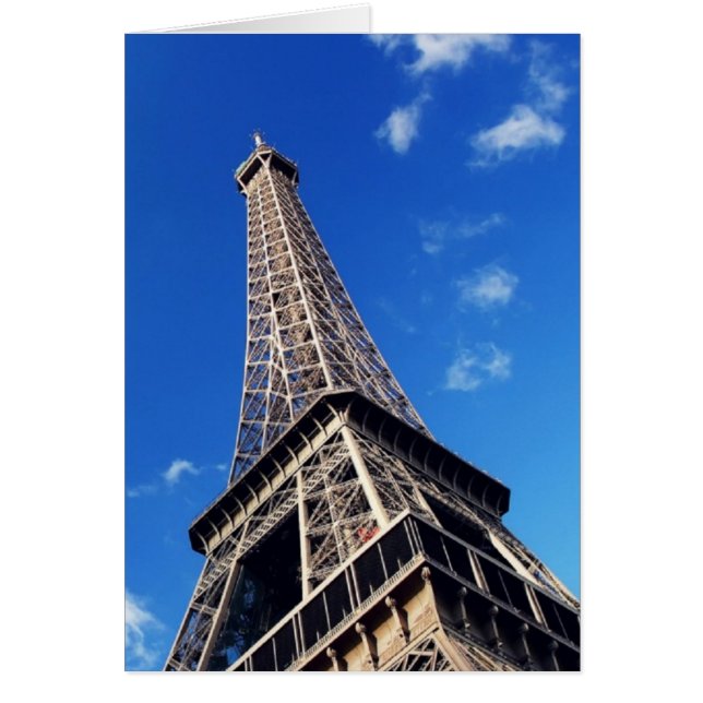Eiffel Torn Paris Europe Travel Hälsningskort (Framsidan)