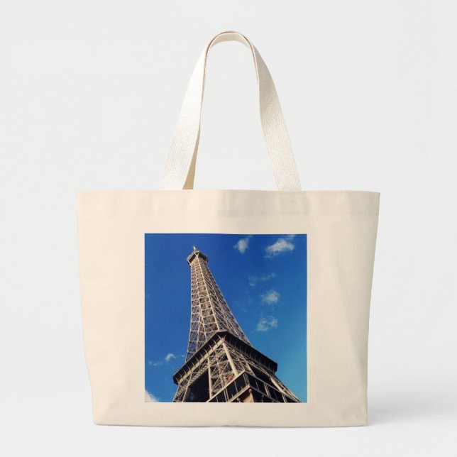 Eiffel Torn Paris Europe Travel Jumbo Tygkasse (Framsidan)