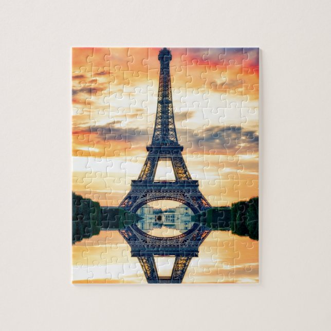 Eiffel Torn Paris Europe Travel Photo Pussel (Vertikal)