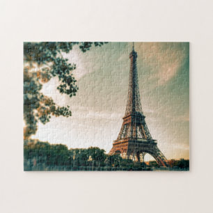 Eiffel Torn Paris Europe Travel Photo Pussel