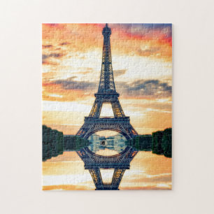 Eiffel Torn Paris Europe Travel Photo Pussel