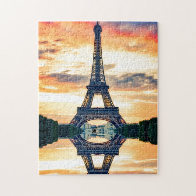 Eiffel Torn Paris Europe Travel Photo Pussel (Vertikal)