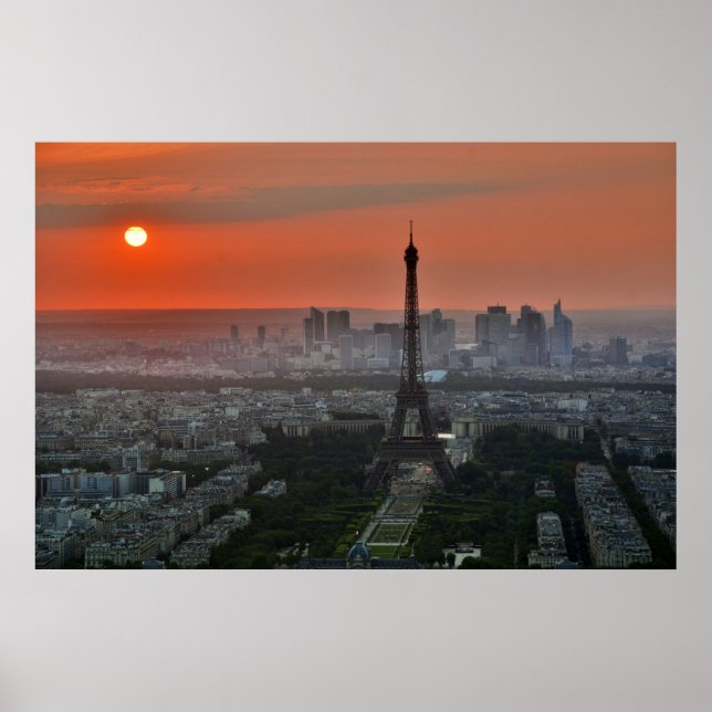 Eiffel Torn Paris Europe Travel Poster (Framsidan)