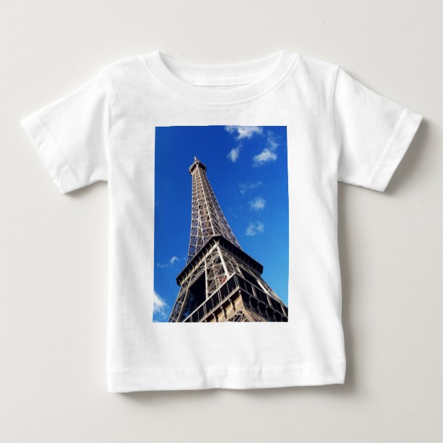 Eiffel Torn Paris Europe Travel T-shirt (Framsida)
