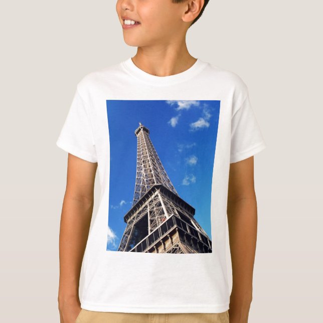 Eiffel Torn Paris Europe Travel T-shirt (Framsida)