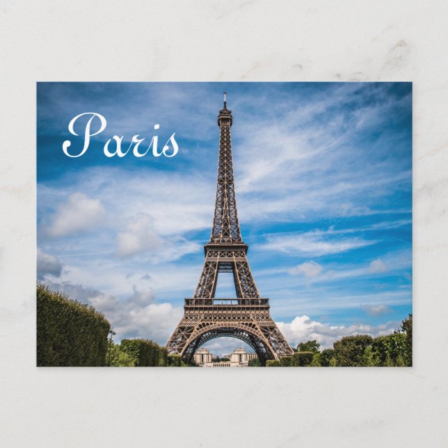 Eiffel Torn Paris Europe Travel Vykort (Framsida)