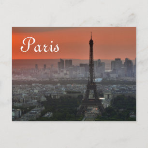 Eiffel Torn Paris Europe Travel Vykort