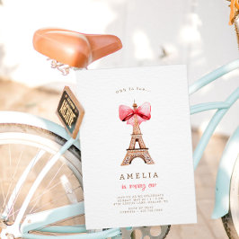 Eiffel Torn Paris Födelsedagsfest Inbjudningar